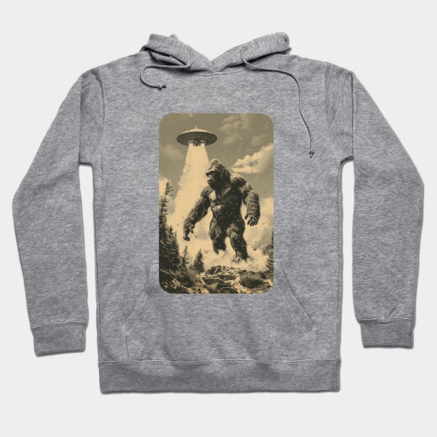 Beaming Up Bigfoot Hoodie by DavidLoblaw